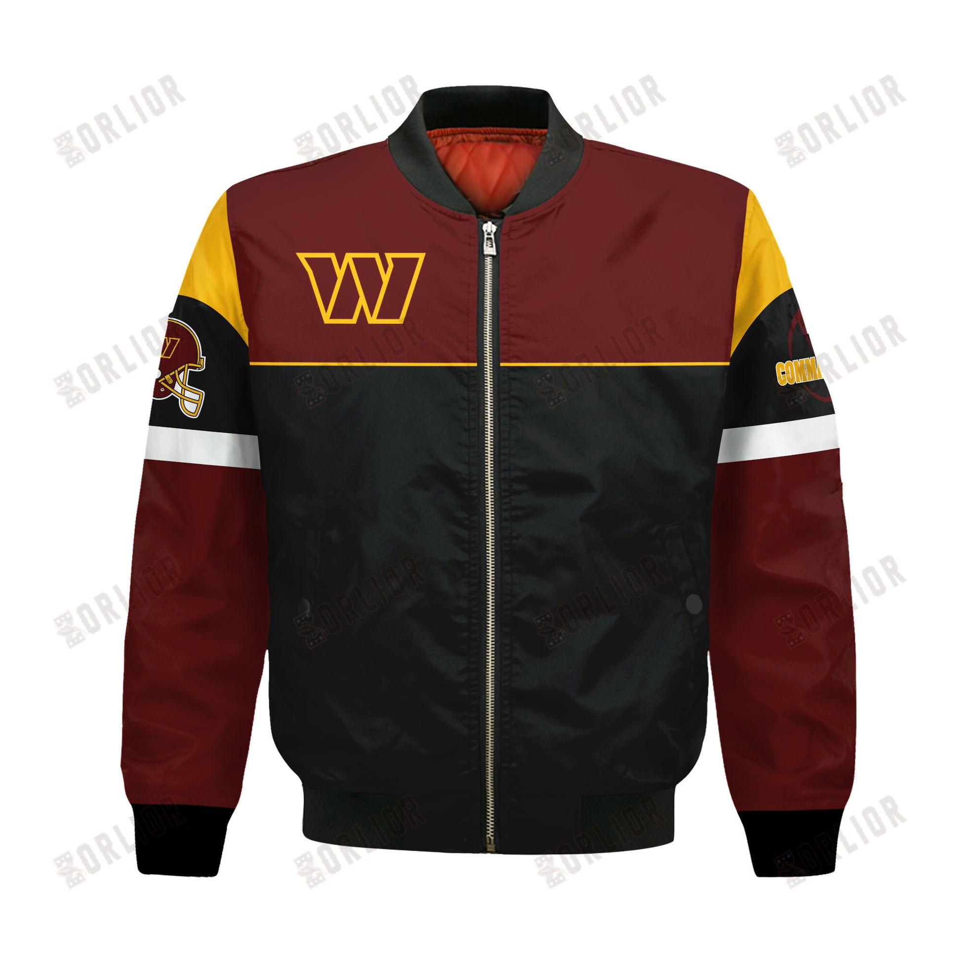 Washington Commanders National Football League 2024 -25 Feel The Power Bomber Jacket