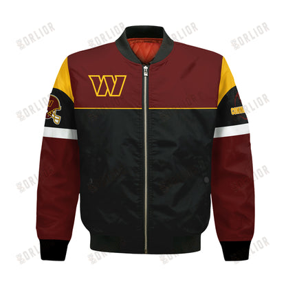 Washington Commanders National Football League 2024 -25 Feel The Power Bomber Jacket