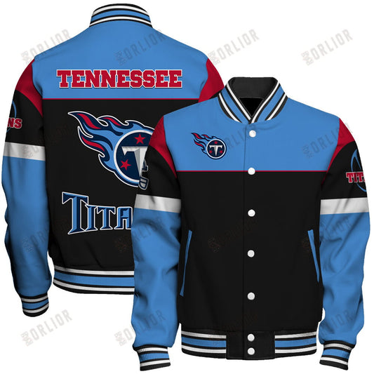 Tennessee Titans National Football League 2024 -25 Feel The Power Unisex Varsity Jacket