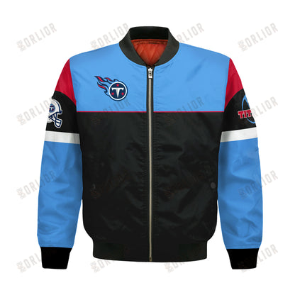 Tennessee Titans National Football League 2024 -25 Feel The Power Bomber Jacket