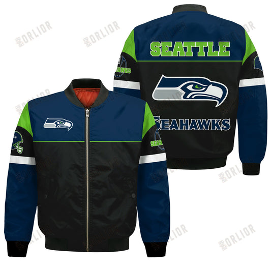 Seattle Seahawks National Football League 2024 -25 Feel The Power Bomber Jacket