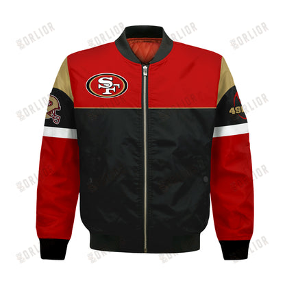 San Francisco 49ers National Football League 2024 -25 Feel The Power Bomber Jacket