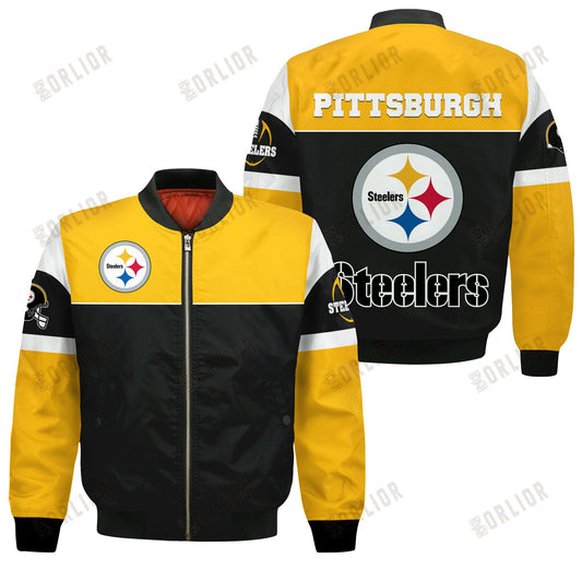 Pittsburgh Steelers National Football League 2024 -25 Feel The Power Bomber Jacket