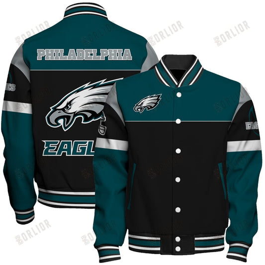 Philadelphia Eagles National Football League 2024 -25 Feel The Power Unisex Varsity Jacket