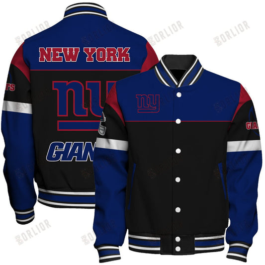 New York Giants National Football League 2024 -25 Feel The Power Unisex Varsity Jacket