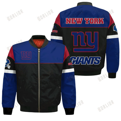 New York Giants National Football League 2024 -25 Feel The Power Bomber Jacket