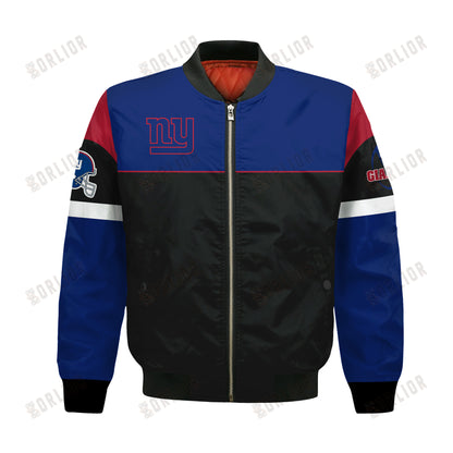 New York Giants National Football League 2024 -25 Feel The Power Bomber Jacket