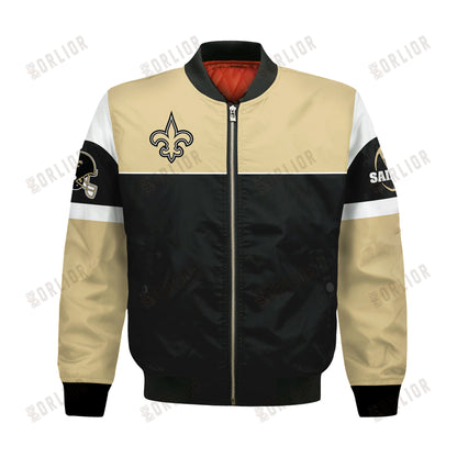 New Orleans Saints National Football League 2024 -25 Feel The Power Bomber Jacket