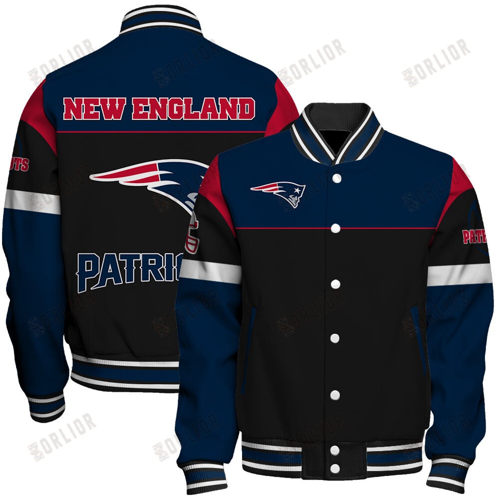 New England Patriots National Football League 2024 -25 Feel The Power Unisex Varsity Jacket