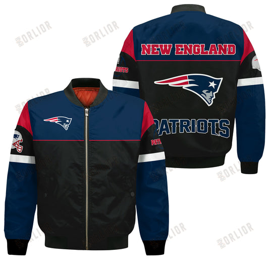 New England Patriots National Football League 2024 -25 Feel The Power Bomber Jacket