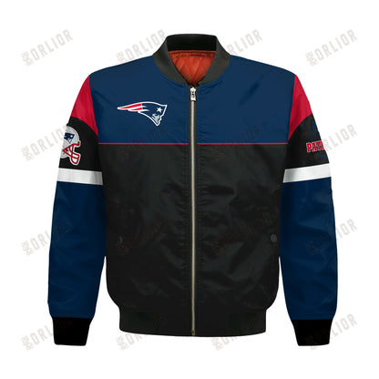 New England Patriots National Football League 2024 -25 Feel The Power Bomber Jacket