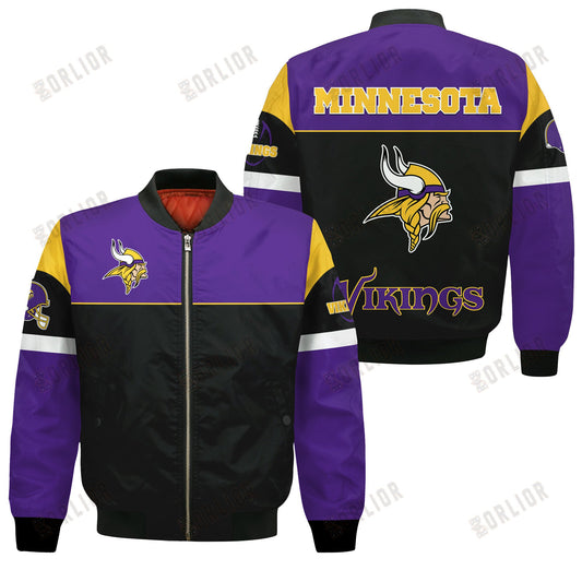 Minnesota Vikings National Football League 2024 -25 Feel The Power Bomber Jacket