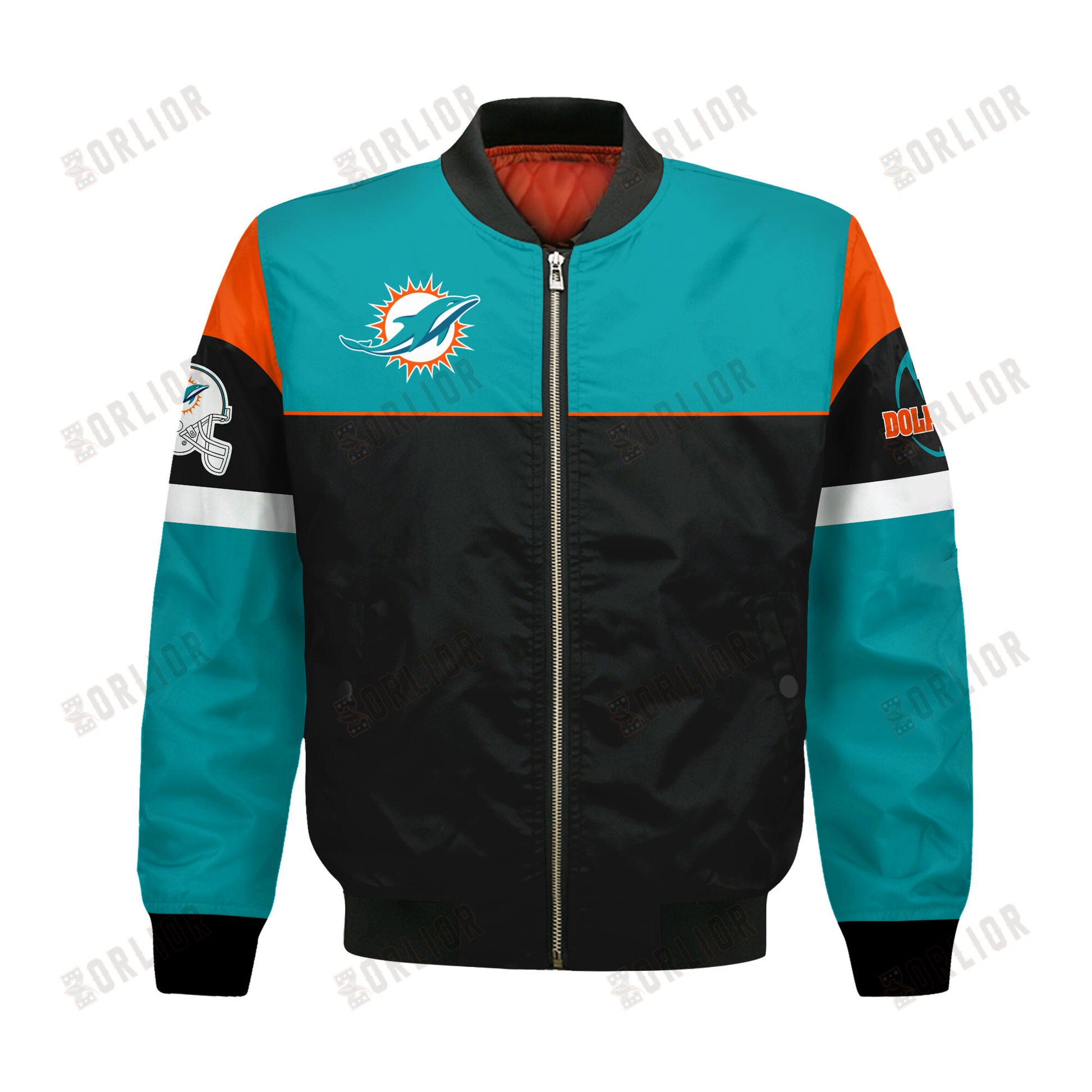 Miami Dolphins National Football League 2024 -25 Feel The Power Bomber Jacket