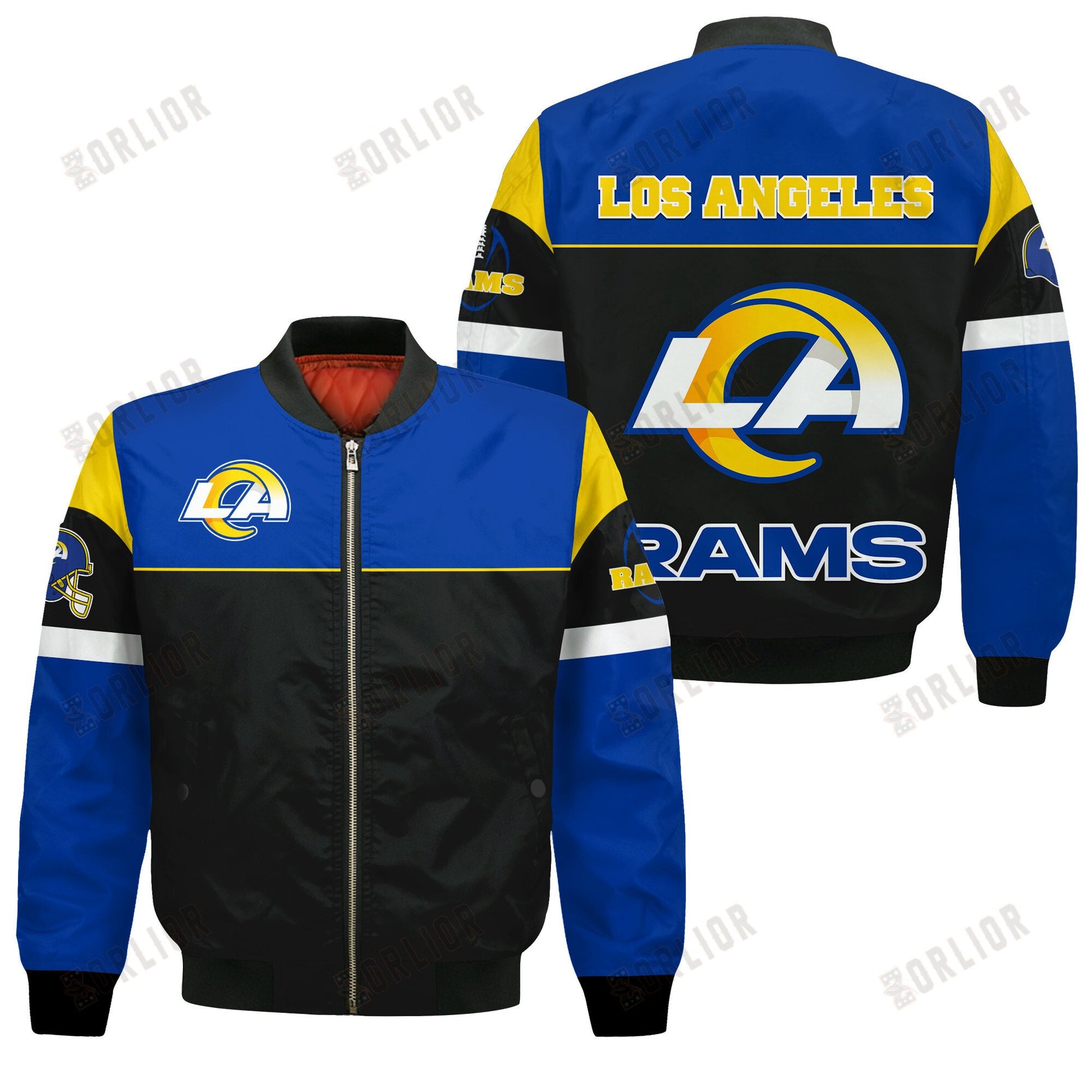 Los Angeles Rams National Football League 2024 -25 Feel The Power Bomber Jacket