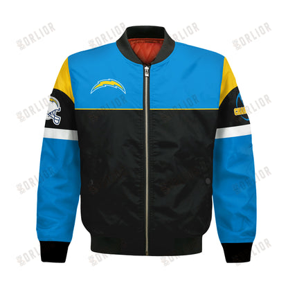 Los Angeles Chargers National Football League 2024 -25 Feel The Power Bomber Jacket