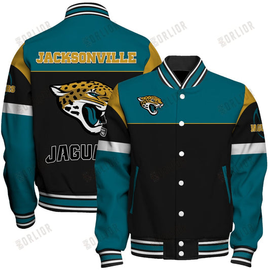 Jacksonville Jaguars National Football League 2024 -25 Feel The Power Unisex Varsity Jacket
