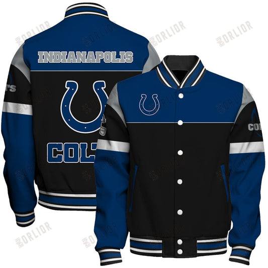 Indianapolis Colts National Football League 2024 -25 Feel The Power Unisex Varsity Jacket