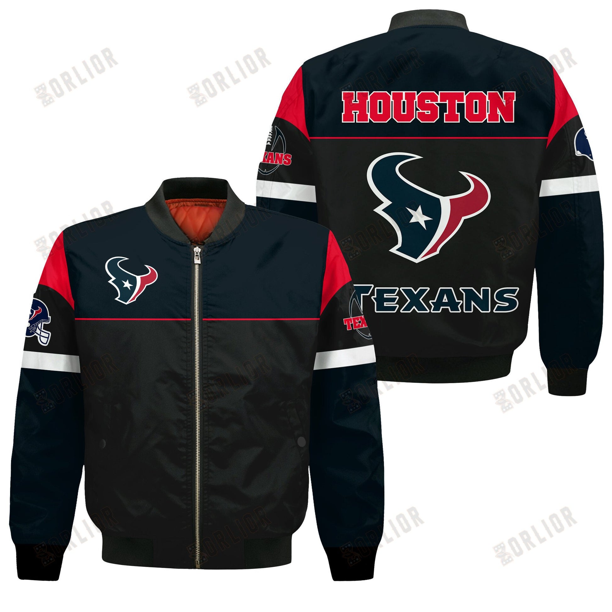 Houston Texans National Football League 2024 -25 Feel The Power Bomber Jacket