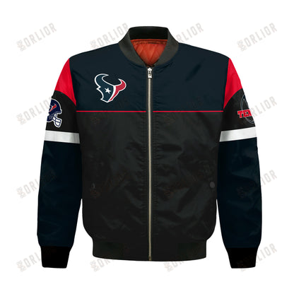 Houston Texans National Football League 2024 -25 Feel The Power Bomber Jacket