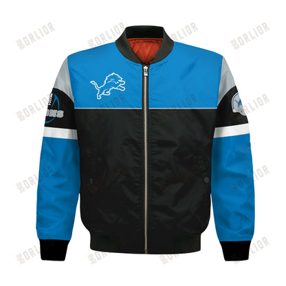 Detroit Lions National Football League 2024 -25 Feel The Power Bomber Jacket