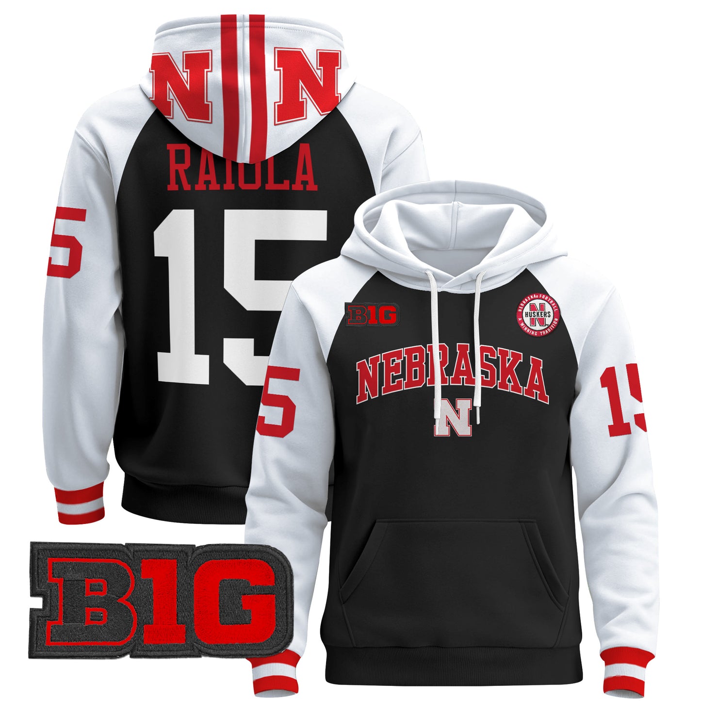 Nebraska Cornhuskers 2024 Pullover Hoodie V3