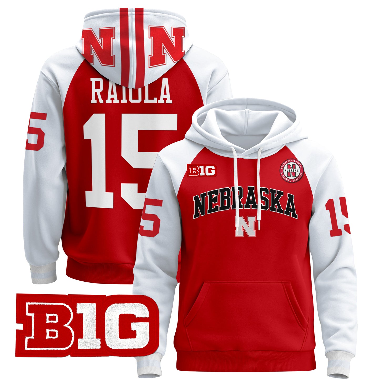 Nebraska Cornhuskers 2024 Pullover Hoodie V3