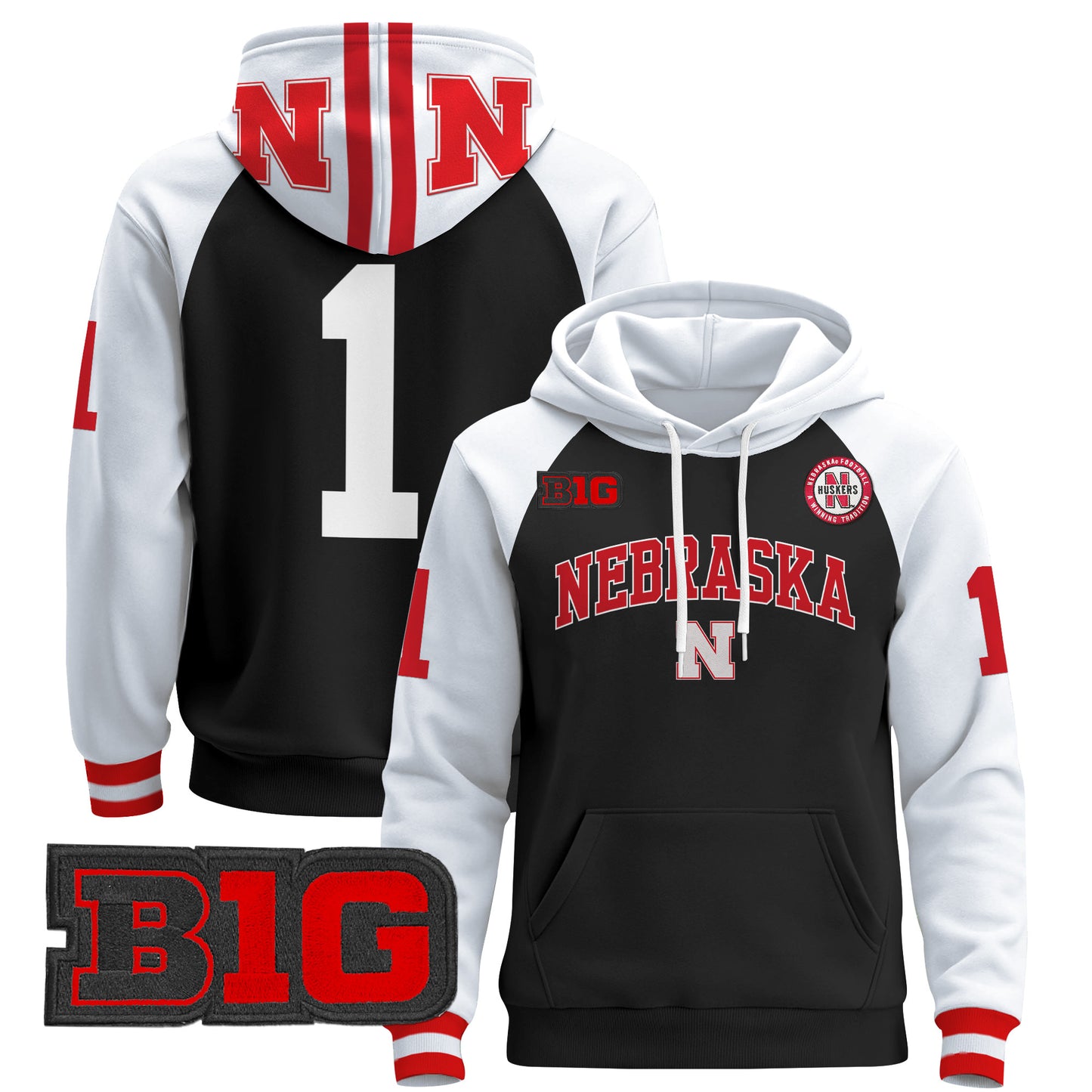 Nebraska Cornhuskers 2024 Pullover Hoodie V3