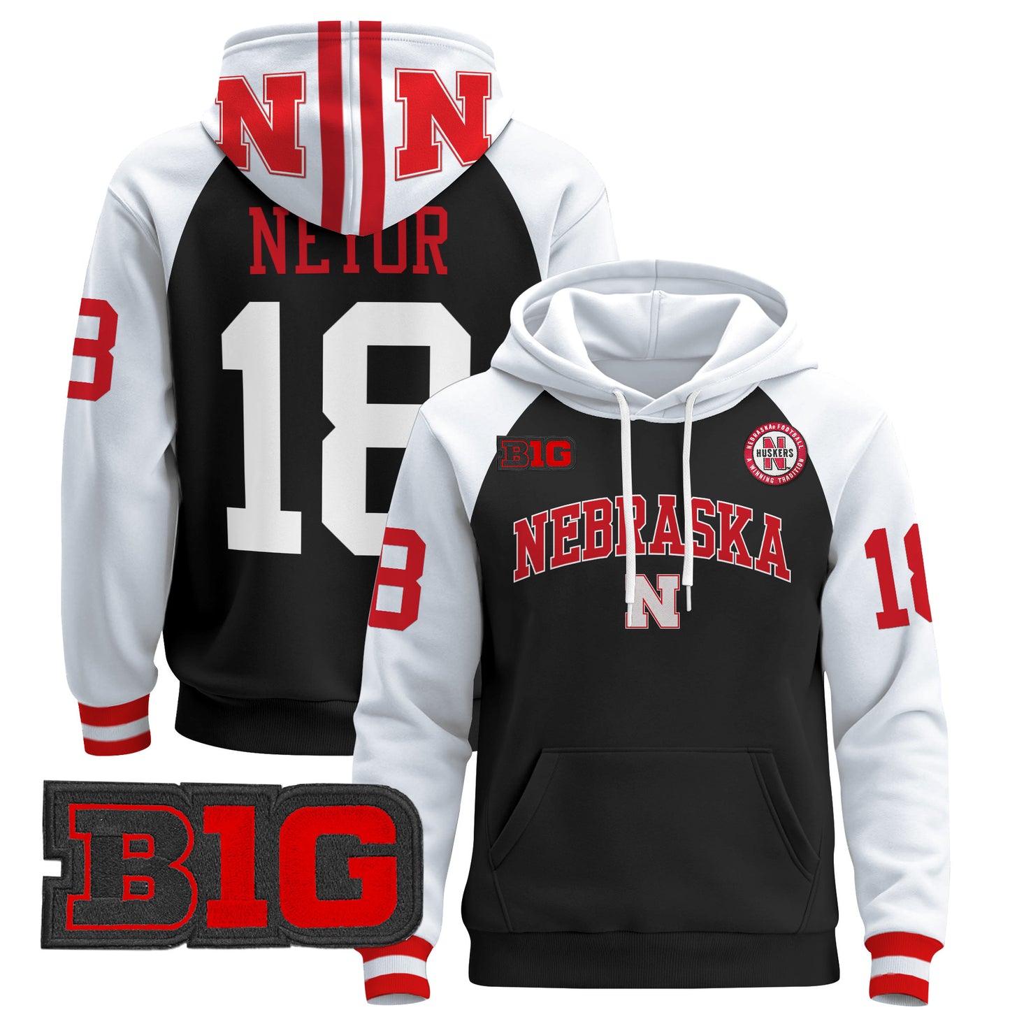 Nebraska Cornhuskers 2024 Pullover Hoodie V3