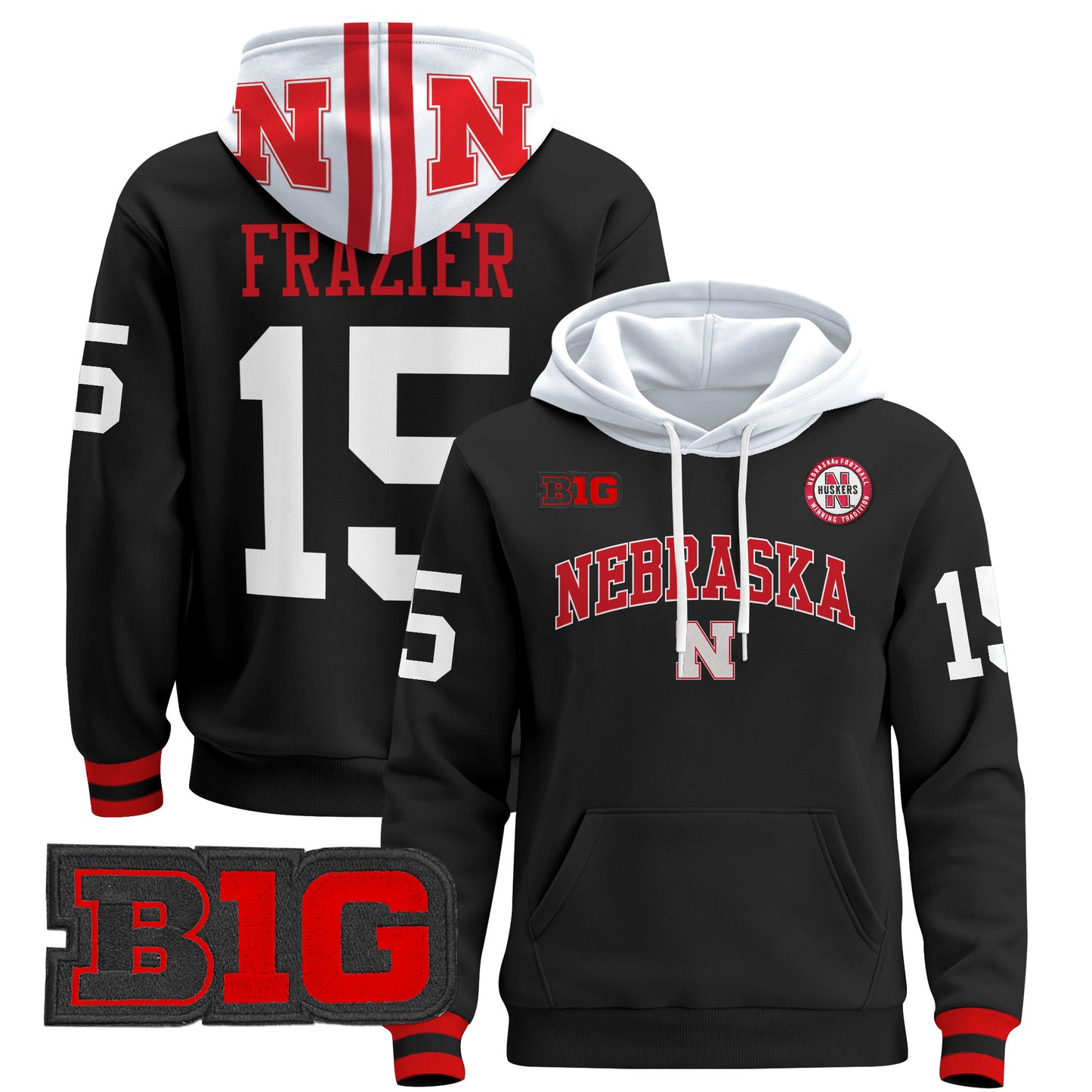 Nebraska Cornhuskers 2024 Pullover Hoodie V3