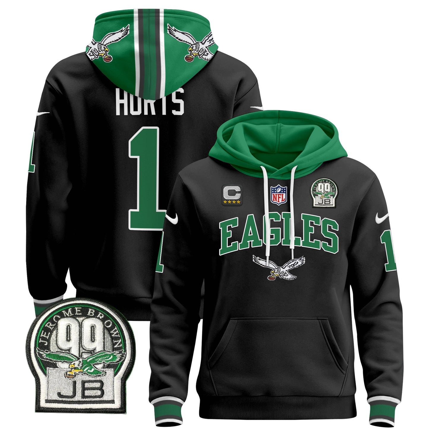 Philadelphia Eagles 2024 Pullover Hoodie V2 - All Stitched