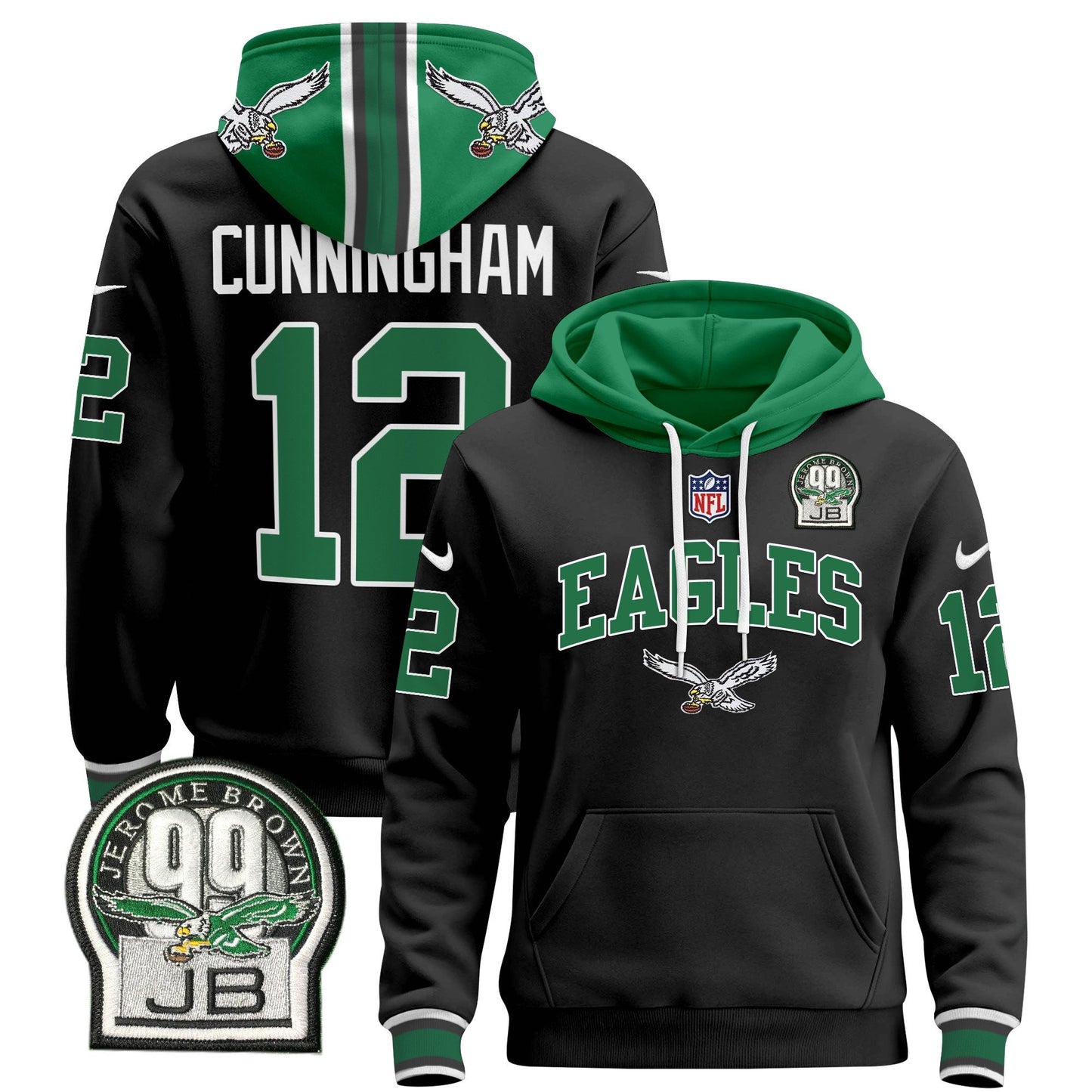 Philadelphia Eagles 2024 Pullover Hoodie V2 - All Stitched