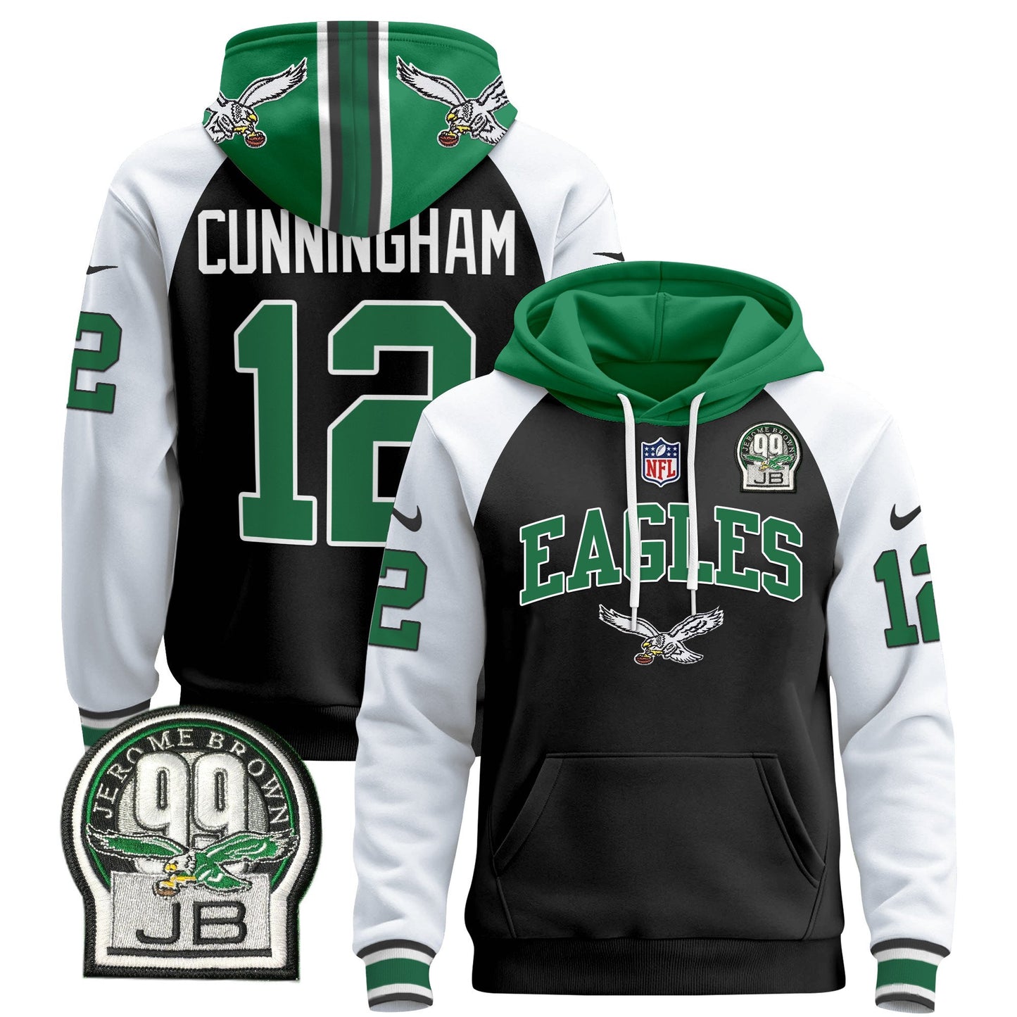 Philadelphia Eagles 2024 Pullover Hoodie V2 - All Stitched