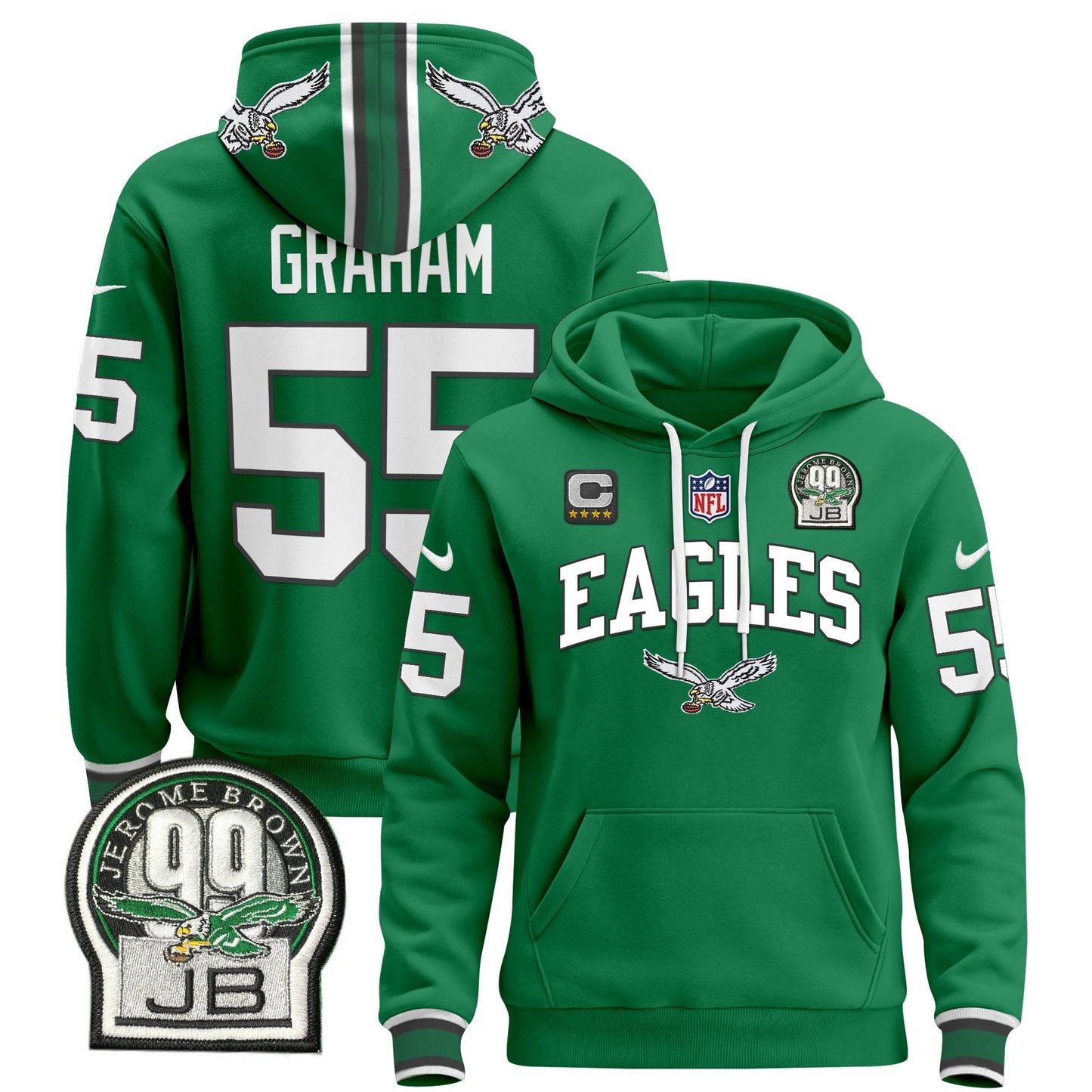 Philadelphia Eagles 2024 Pullover Hoodie V2 - All Stitched