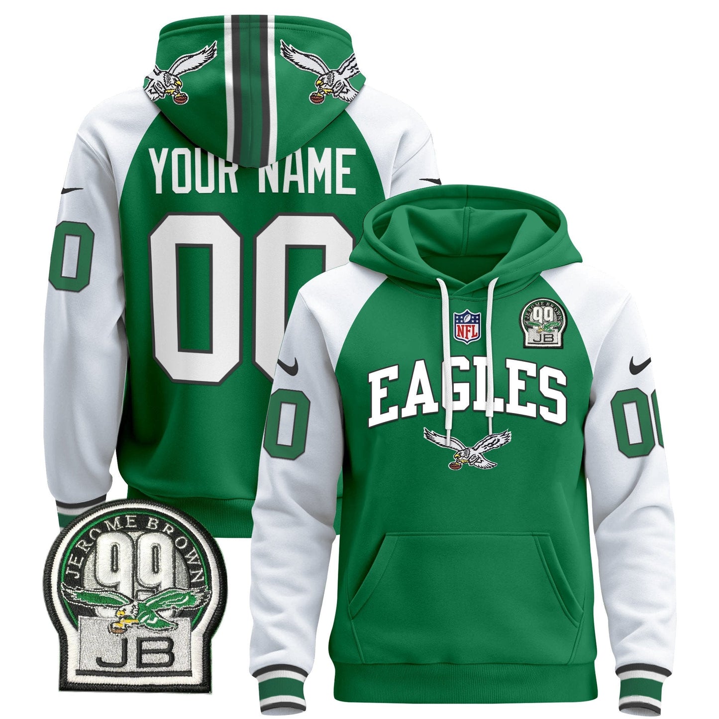 Philadelphia Eagles 2024 Custom Pullover Hoodie V2