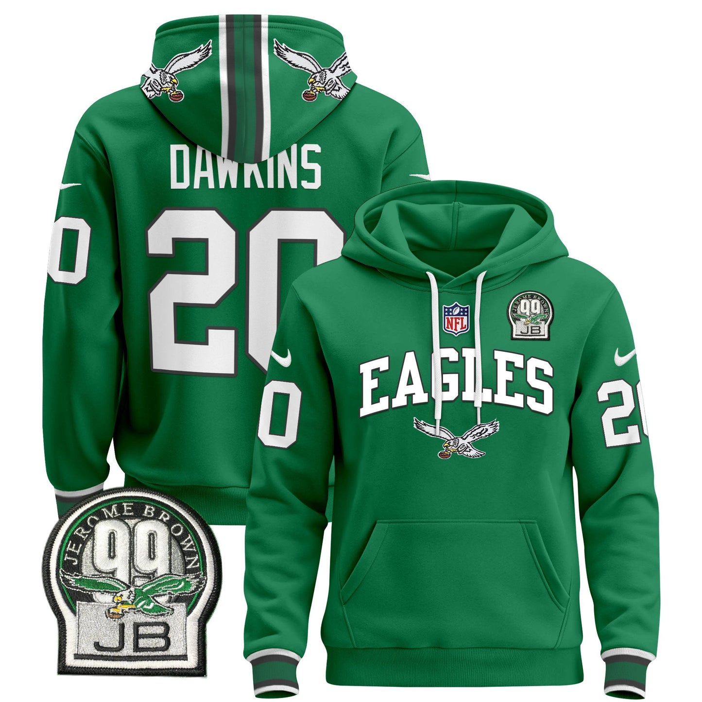 Philadelphia Eagles 2024 Pullover Hoodie V2 - All Stitched