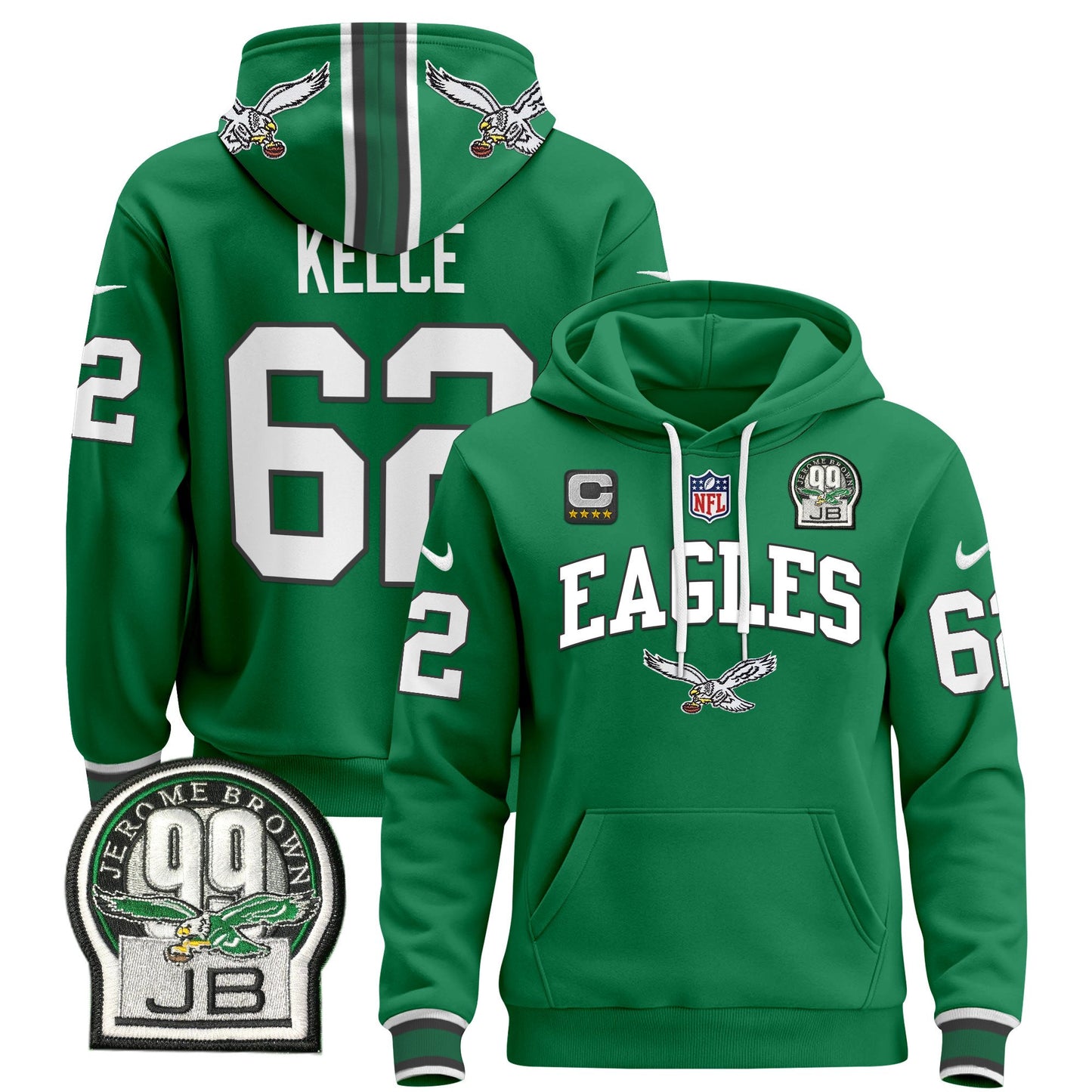 Philadelphia Eagles 2024 Pullover Hoodie V2 - All Stitched