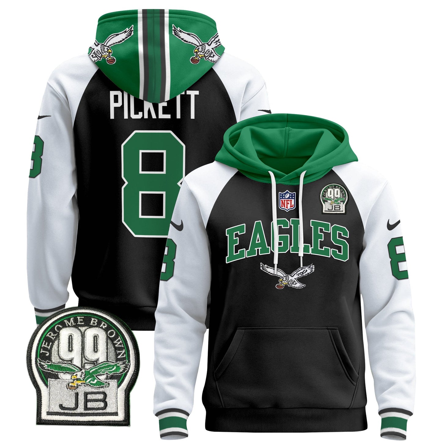 Philadelphia Eagles 2024 Pullover Hoodie V2 - All Stitched