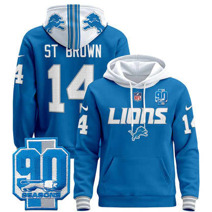 Detroit Lions 2024 Pullover Hoodie V2 - All Stitched