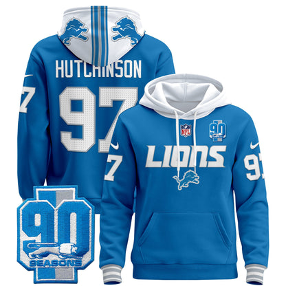 Detroit Lions 2024 Pullover Hoodie V2 - All Stitched