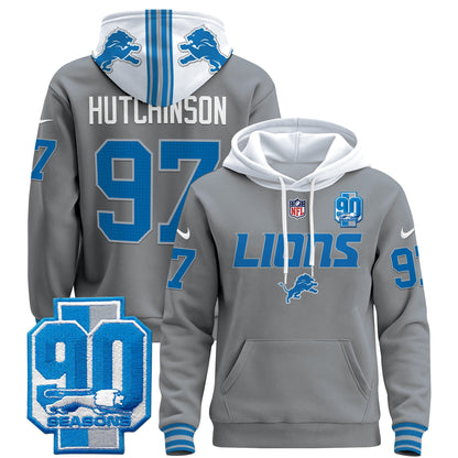 Detroit Lions 2024 Pullover Hoodie V2 - All Stitched