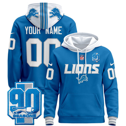 Detroit Lions 2024 Custom Pullover Hoodie V2 - All Stitched