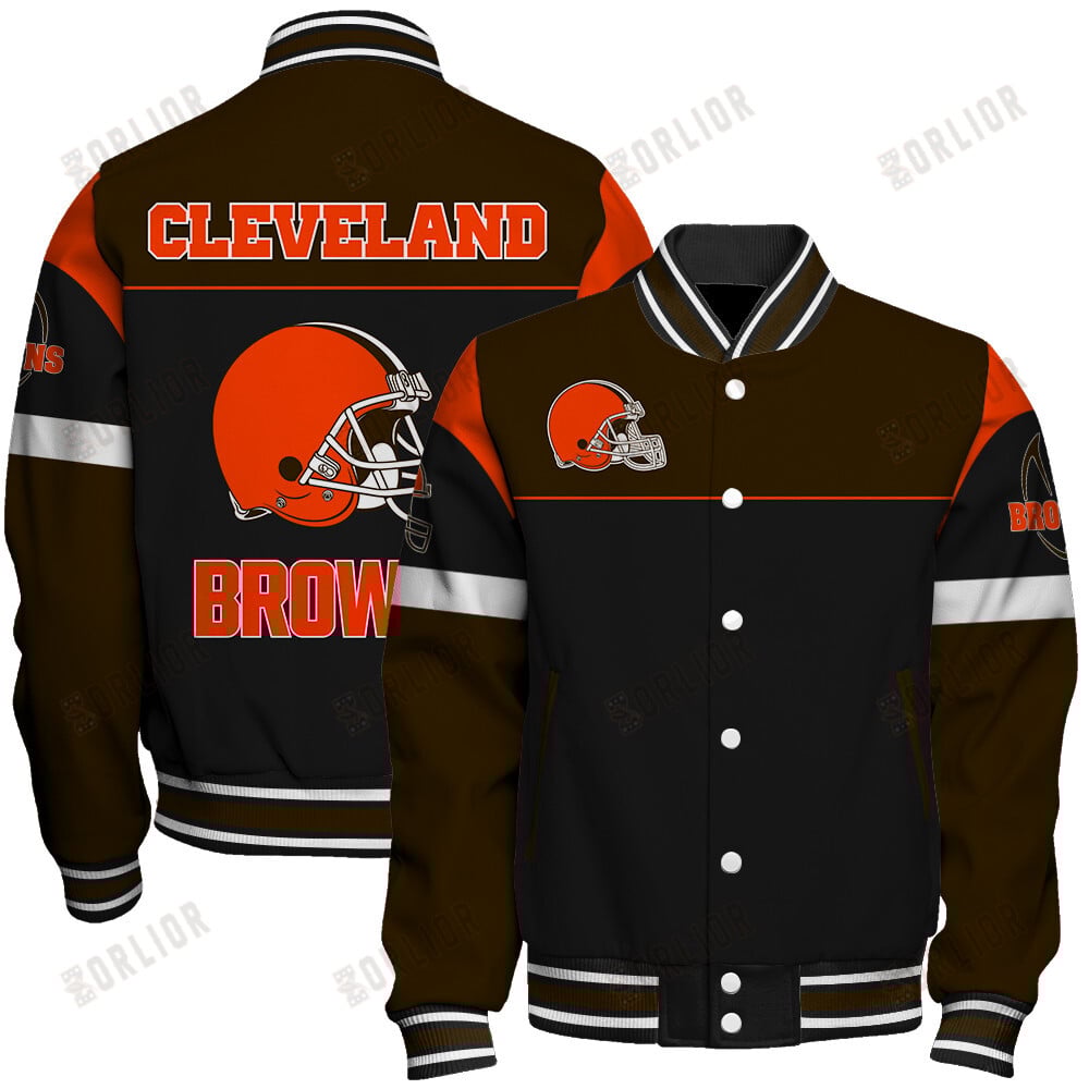 Cleveland Browns National Football League 2024 -25 Feel The Power Unisex Varsity Jacket