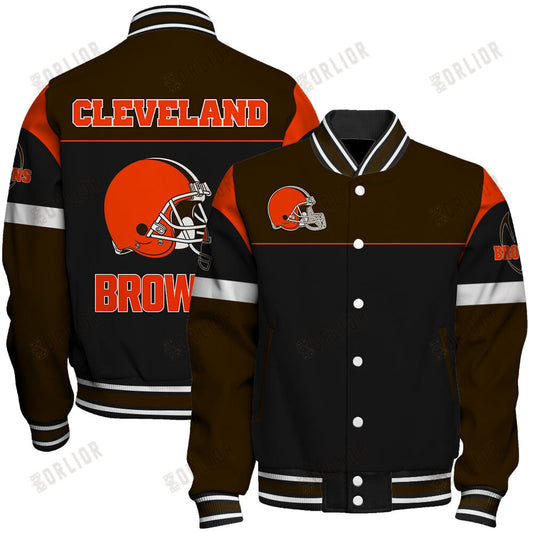 Cleveland Browns National Football League 2024 -25 Feel The Power Unisex Varsity Jacket