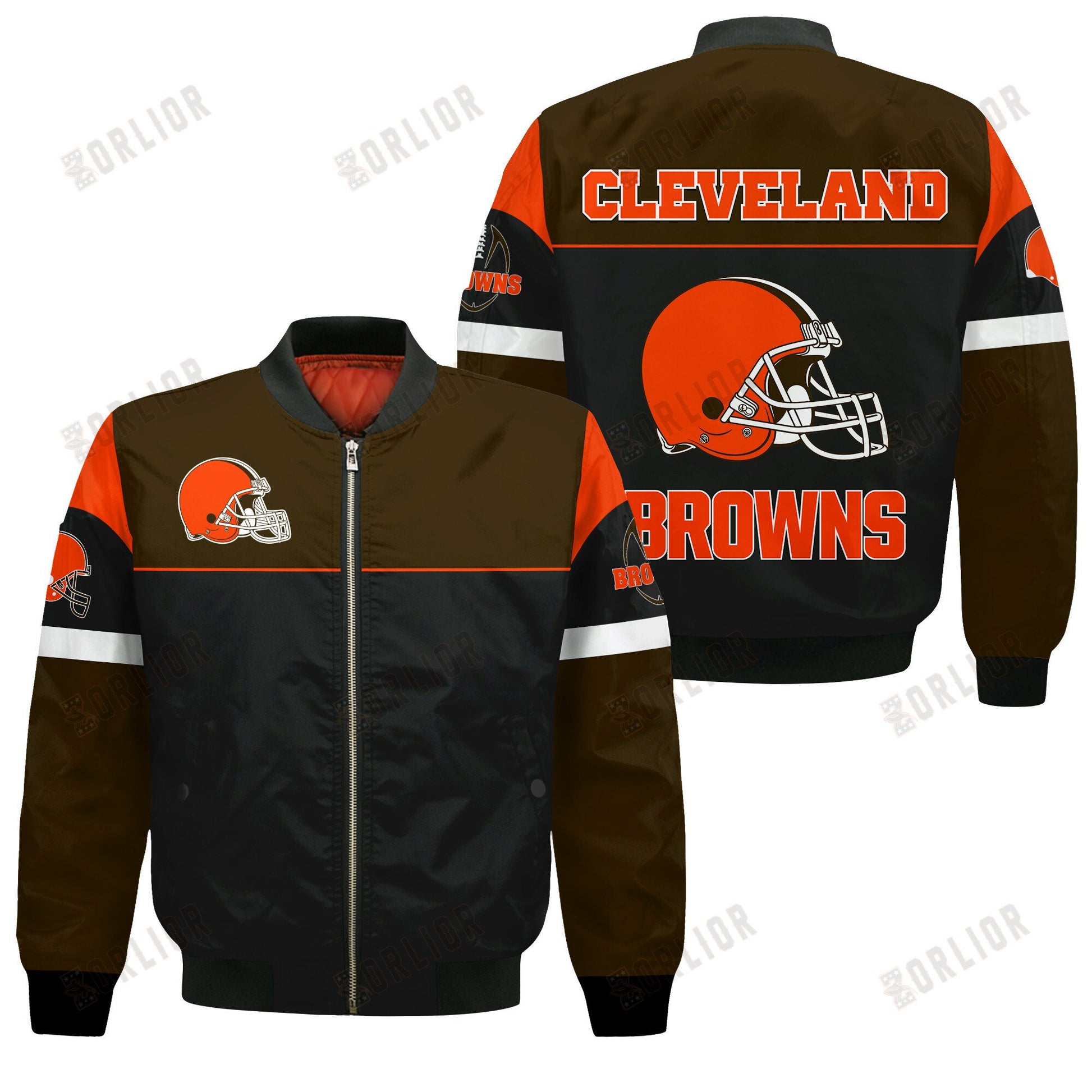 Cleveland Browns National Football League 2024 -25 Feel The Power Bomber Jacket