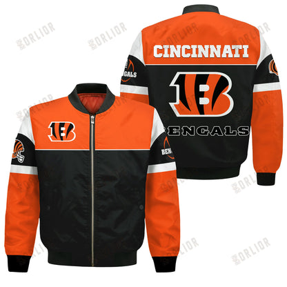 Cincinnati Bengals National Football League 2024 -25 Feel The Power Bomber Jacket