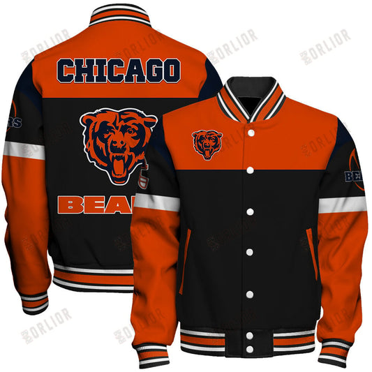Chicago Bears National Football League 2024 -25 Feel The Power Unisex Varsity Jacket