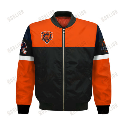 Chicago Bears National Football League 2024 -25 Feel The Power Bomber Jacket
