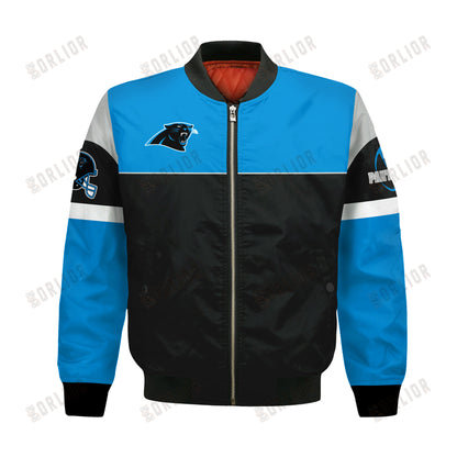 Carolina Panthers National Football League 2024 -25 Feel The Power Bomber Jacket