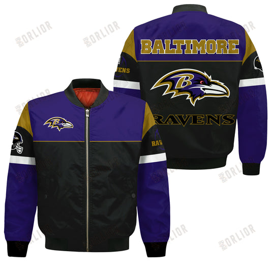 Baltimore Ravens National Football League 2024 -25 Feel The Power Bomber Jacket