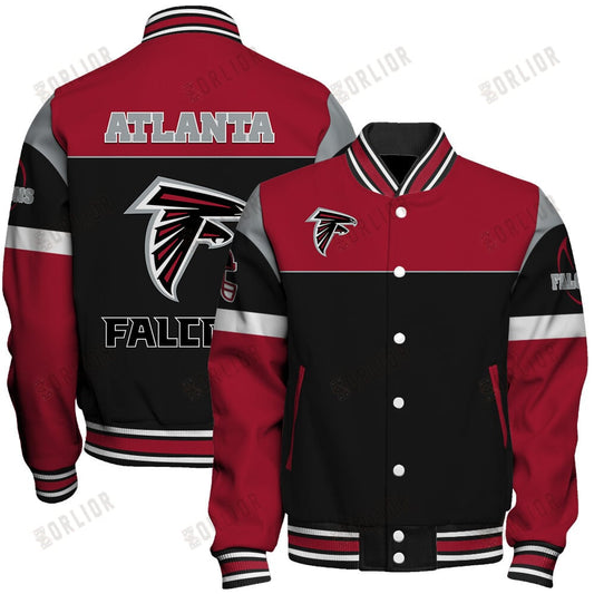 Atlanta Falcons National Football League 2024 -25 Feel The Power Unisex Varsity Jacket